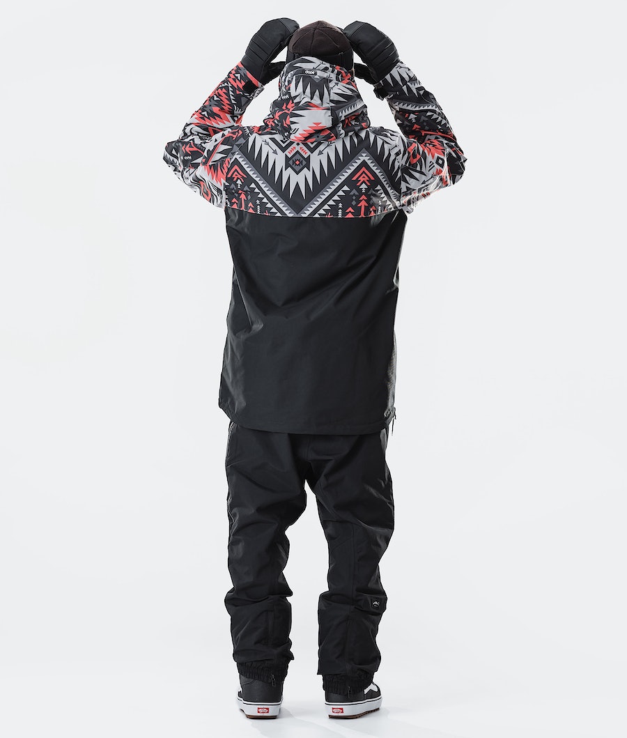 Dope Akin 2020 Snowboardjacke Herren Rot Schwarz | 940-DJWZXP