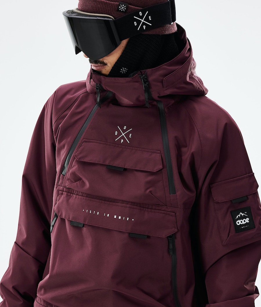 Dope Akin 2021 Snowboardjacke Herren Bordeaux | 253-AUORMJ