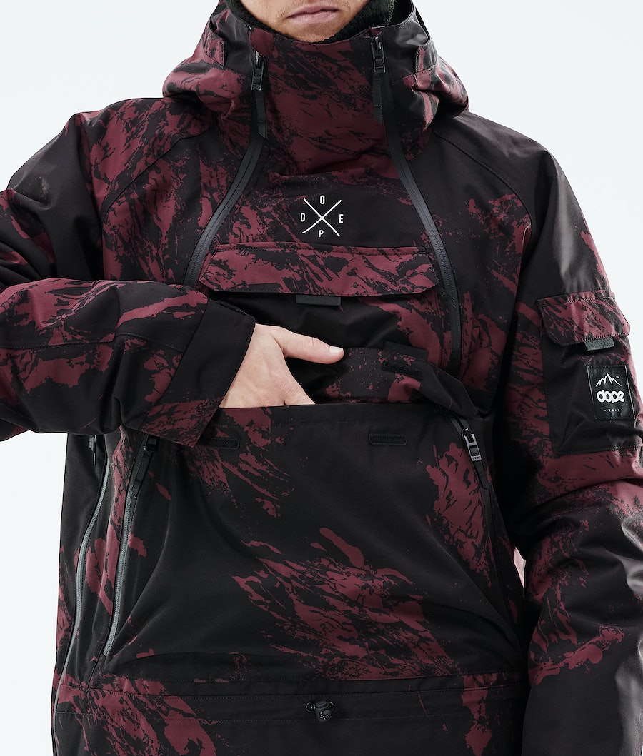 Dope Akin 2021 Snowboardjacke Herren Bordeaux | 985-JZNEVD