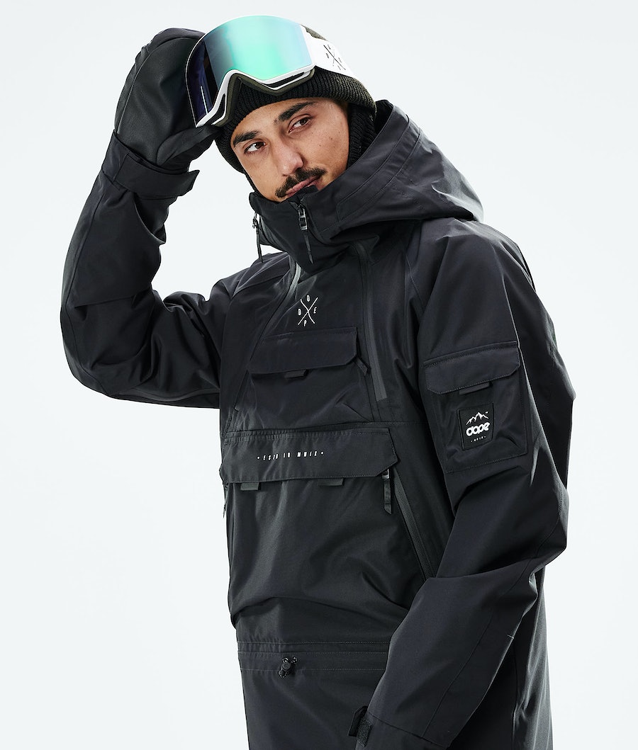 Dope Akin 2021 Snowboardjacke Herren Schwarz | 653-BLMVKR