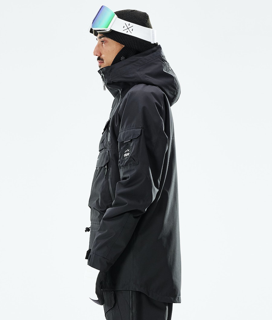 Dope Akin 2021 Snowboardjacke Herren Schwarz | 653-BLMVKR
