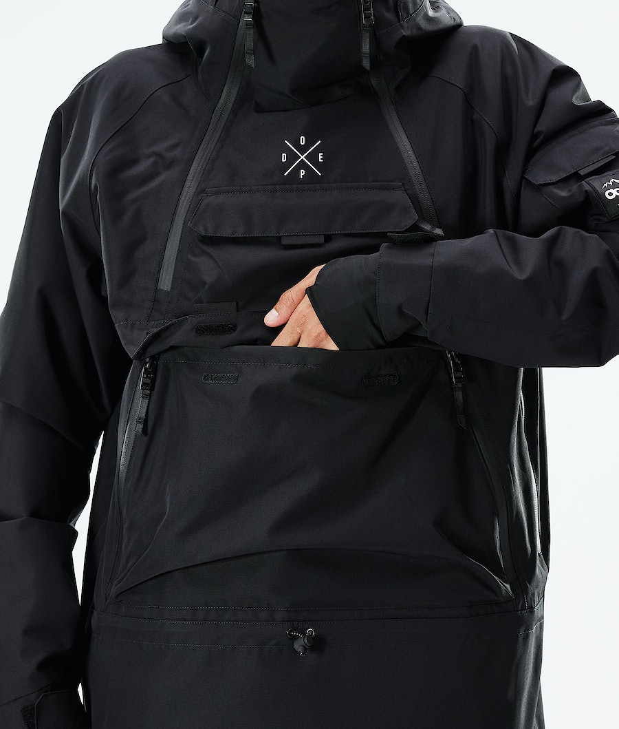 Dope Akin 2021 Snowboardjacke Herren Schwarz | 653-BLMVKR