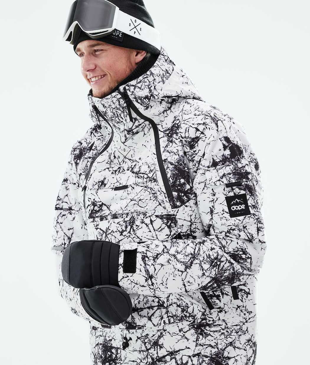 Dope Akin 2021 Snowboardjacke Herren Weiß Schwarz | 413-RXNPZC