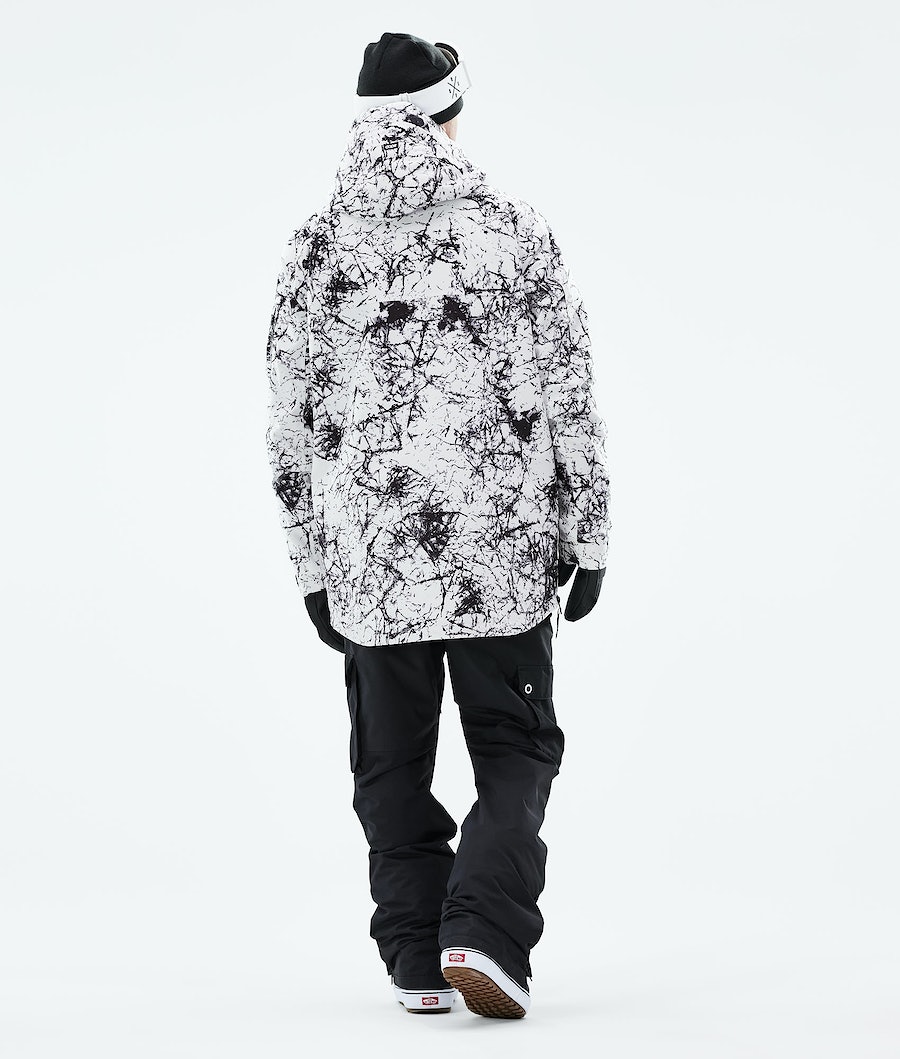 Dope Akin 2021 Snowboardjacke Herren Weiß Schwarz | 413-RXNPZC