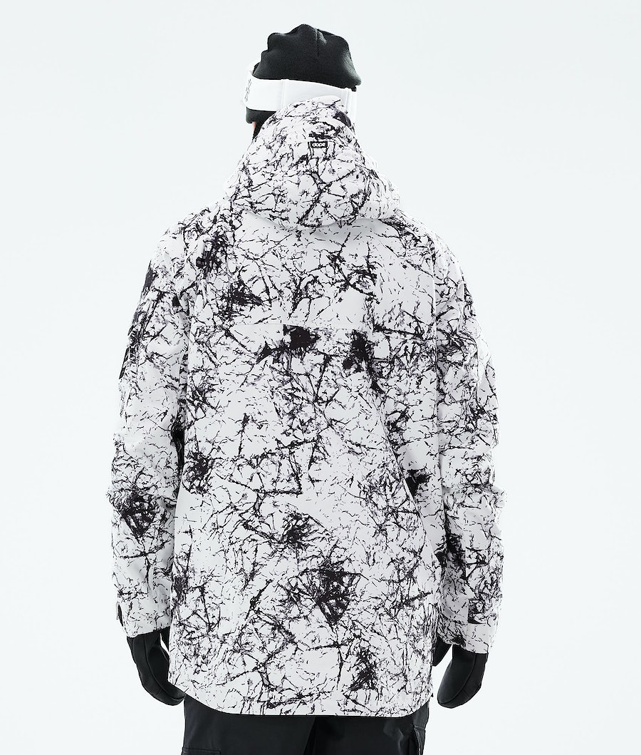 Dope Akin 2021 Snowboardjacke Herren Weiß Schwarz | 413-RXNPZC