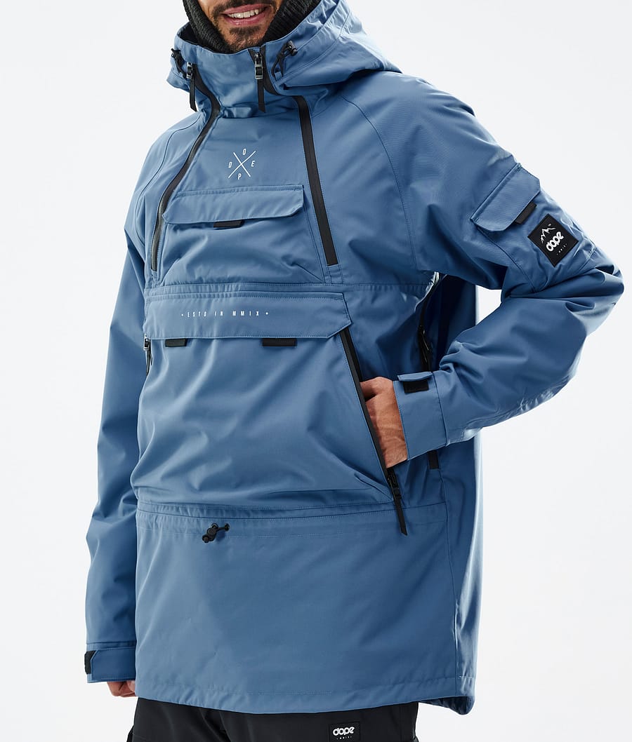Dope Akin Snowboardjacke Herren Blau Grau | 415-OKEHGV