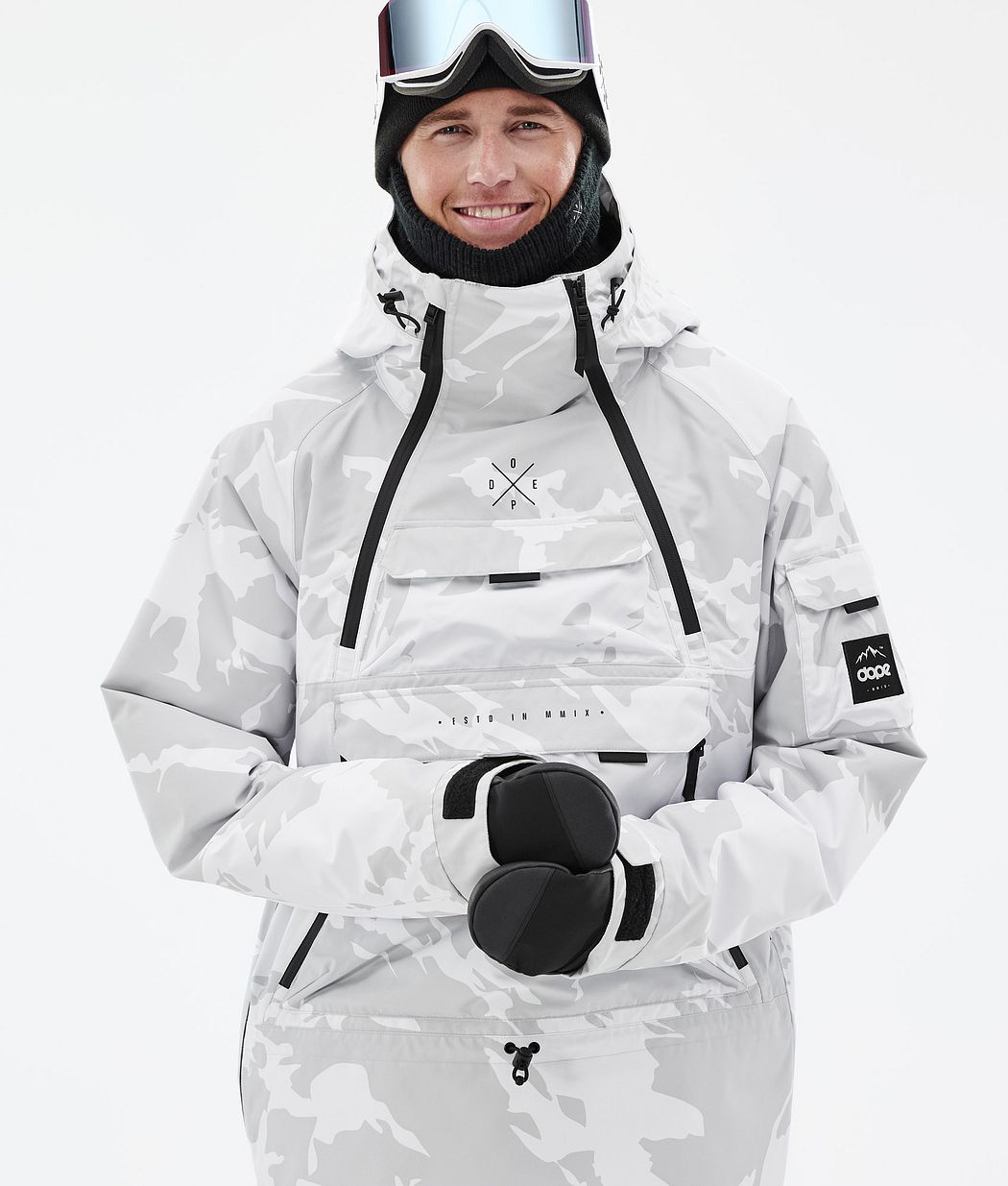 Dope Akin Snowboardjacke Herren Grau Camouflage | 796-CJAITE