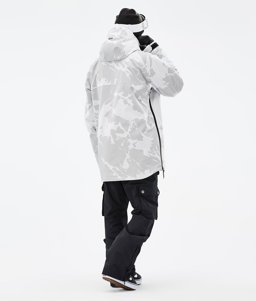 Dope Akin Snowboardjacke Herren Grau Camouflage | 796-CJAITE