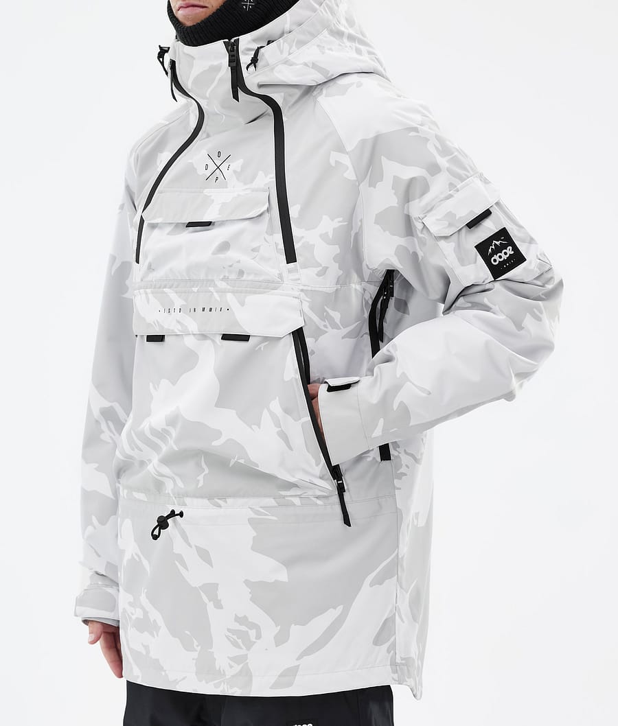Dope Akin Snowboardjacke Herren Grau Camouflage | 796-CJAITE