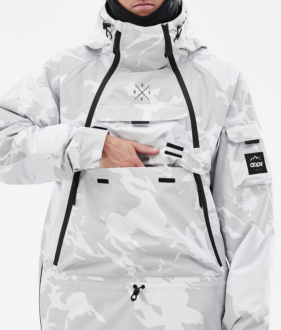 Dope Akin Snowboardjacke Herren Grau Camouflage | 796-CJAITE