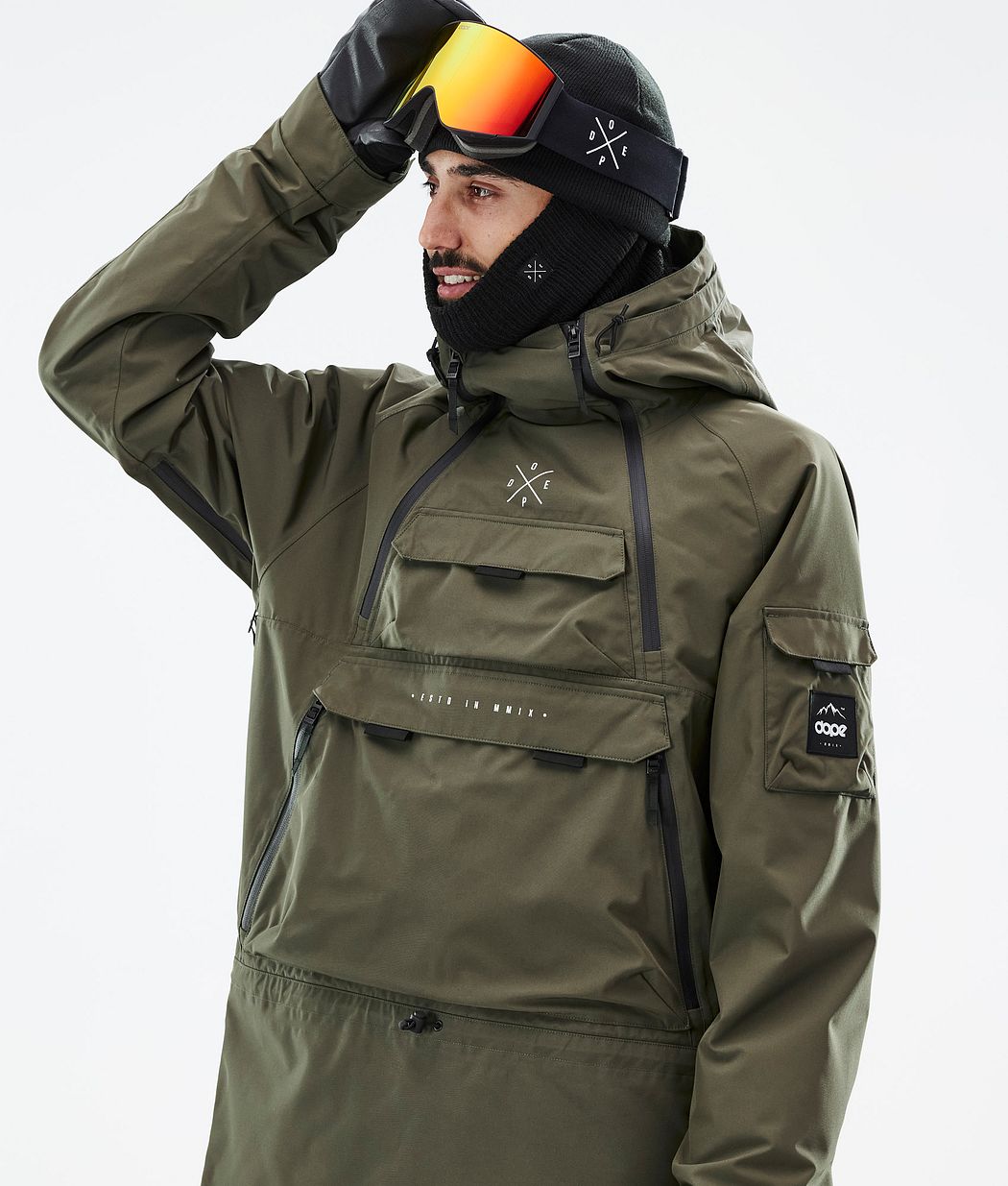 Dope Akin Snowboardjacke Herren Olivgrün Grün | 026-ZBENAS