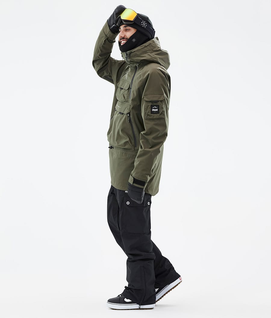 Dope Akin Snowboardjacke Herren Olivgrün Grün | 026-ZBENAS