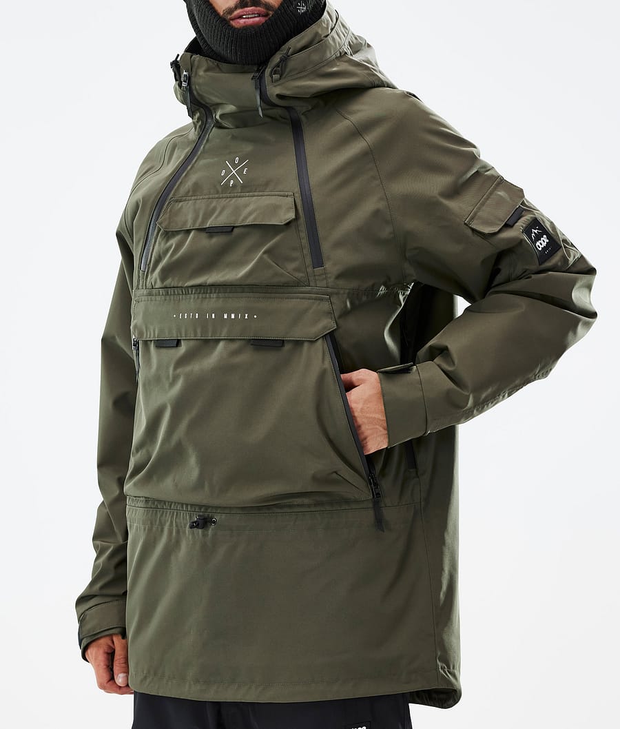 Dope Akin Snowboardjacke Herren Olivgrün Grün | 026-ZBENAS