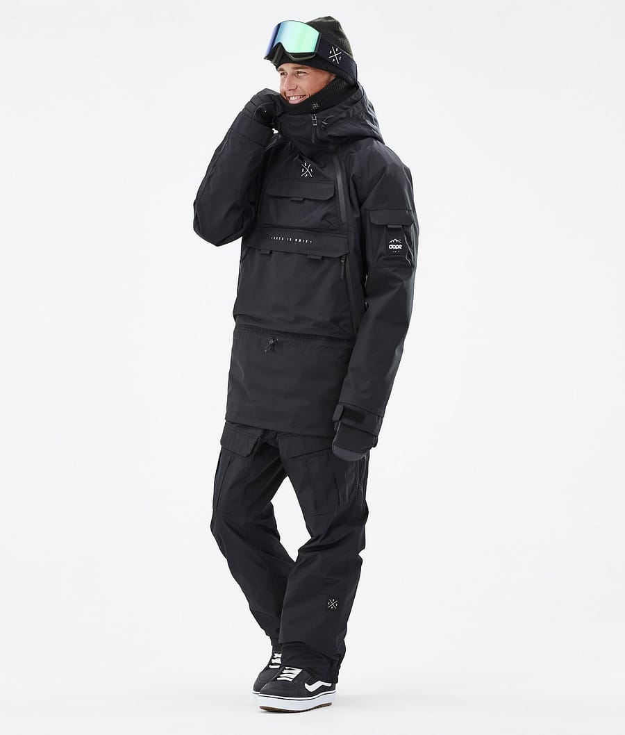 Dope Akin Snowboardjacke Herren Schwarz | 529-SCQGFY