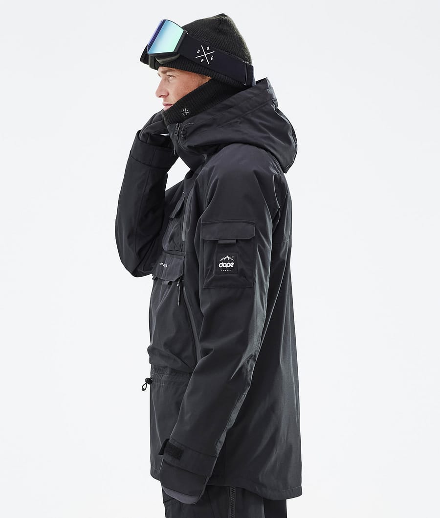 Dope Akin Snowboardjacke Herren Schwarz | 529-SCQGFY