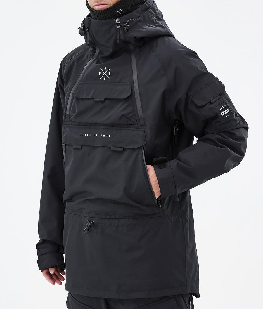 Dope Akin Snowboardjacke Herren Schwarz | 529-SCQGFY
