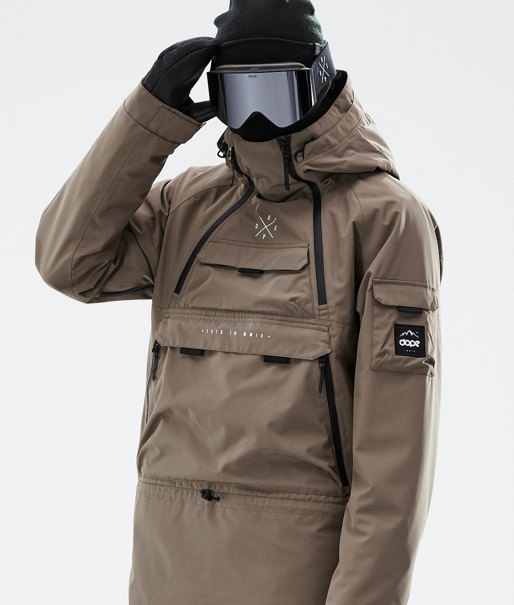 Dope Akin Snowboardjacke Herren Tiefesbraun | 608-VYNZPE