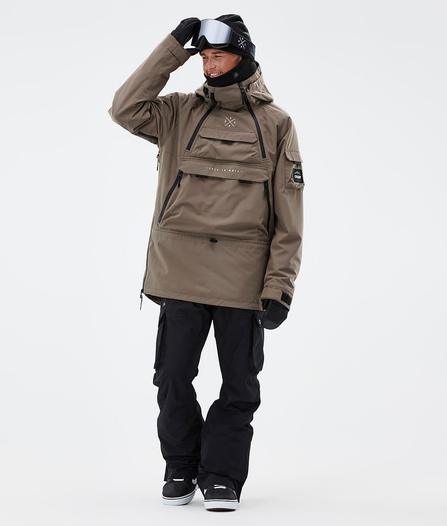 Dope Akin Snowboardjacke Herren Tiefesbraun | 608-VYNZPE