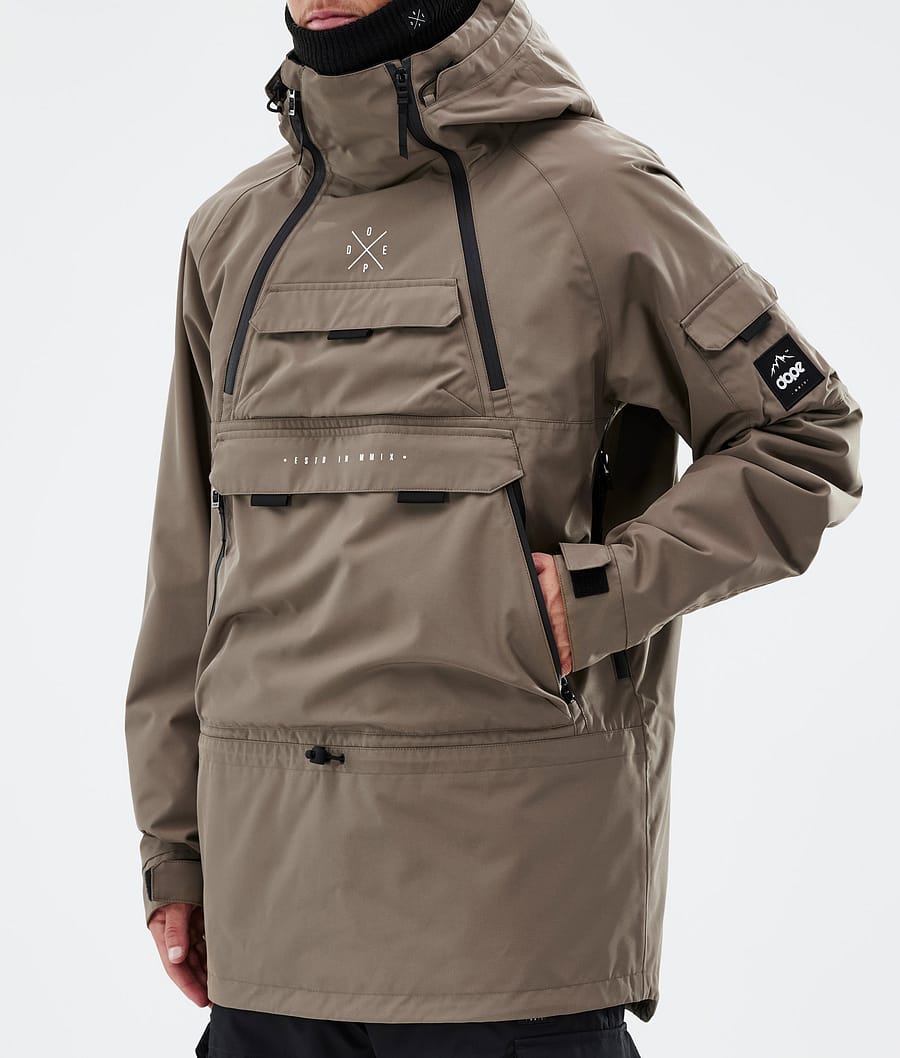 Dope Akin Snowboardjacke Herren Tiefesbraun | 608-VYNZPE