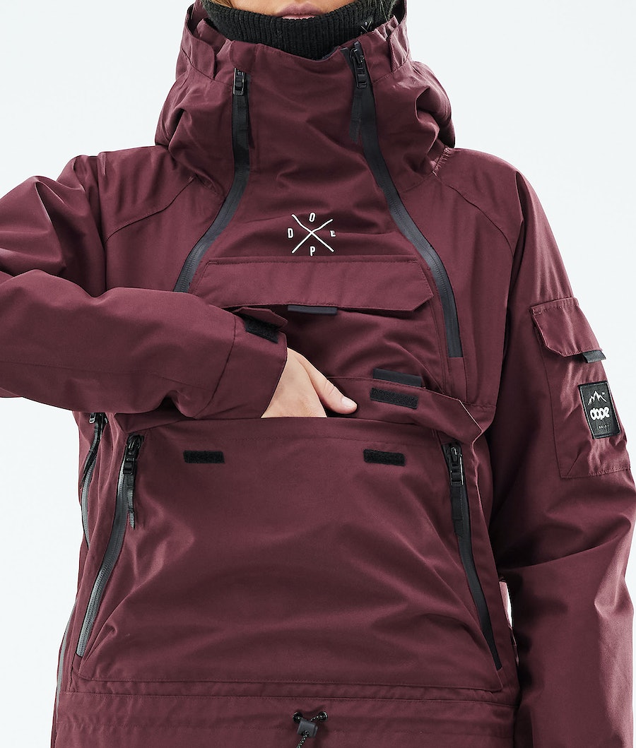 Dope Akin W 2019 Snowboardjacke Damen Bordeaux | 358-SVOUXP