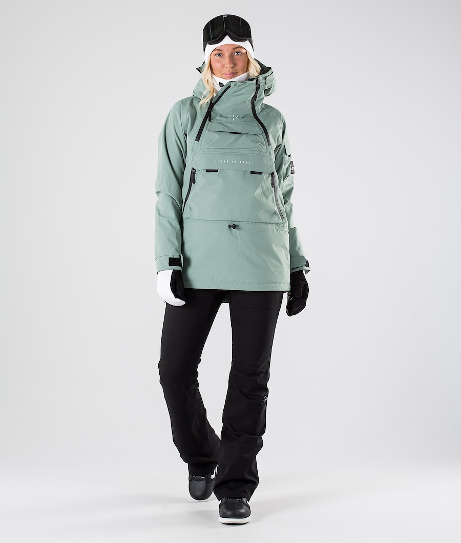 Dope Akin W 2019 Snowboardjacke Damen Grün | 946-GVAWLU