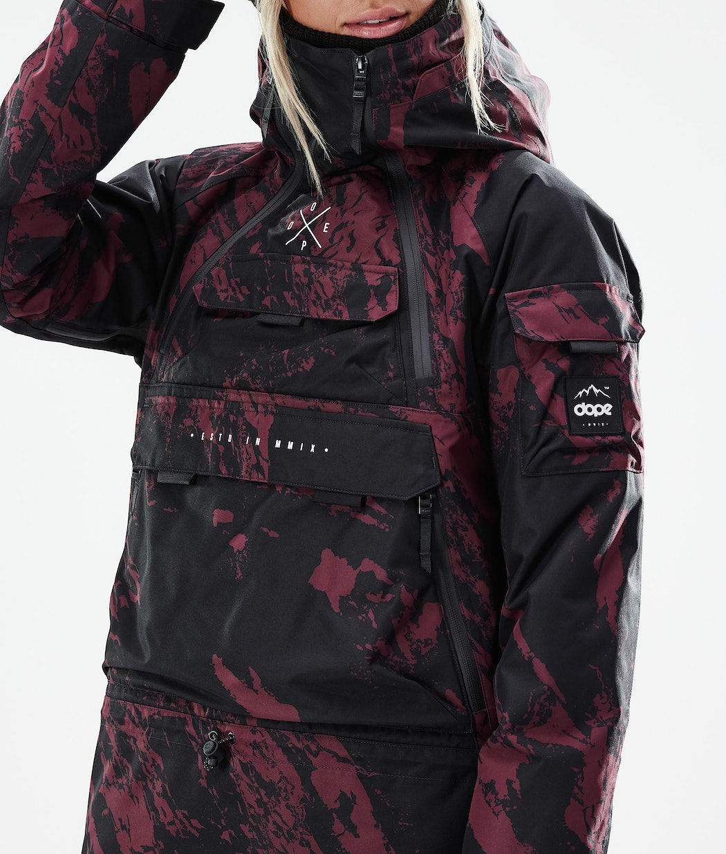 Dope Akin W 2021 Snowboardjacke Damen Bordeaux | 268-LKHION