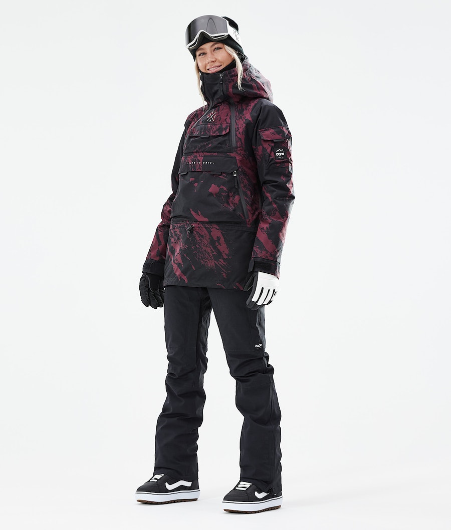 Dope Akin W 2021 Snowboardjacke Damen Bordeaux | 268-LKHION