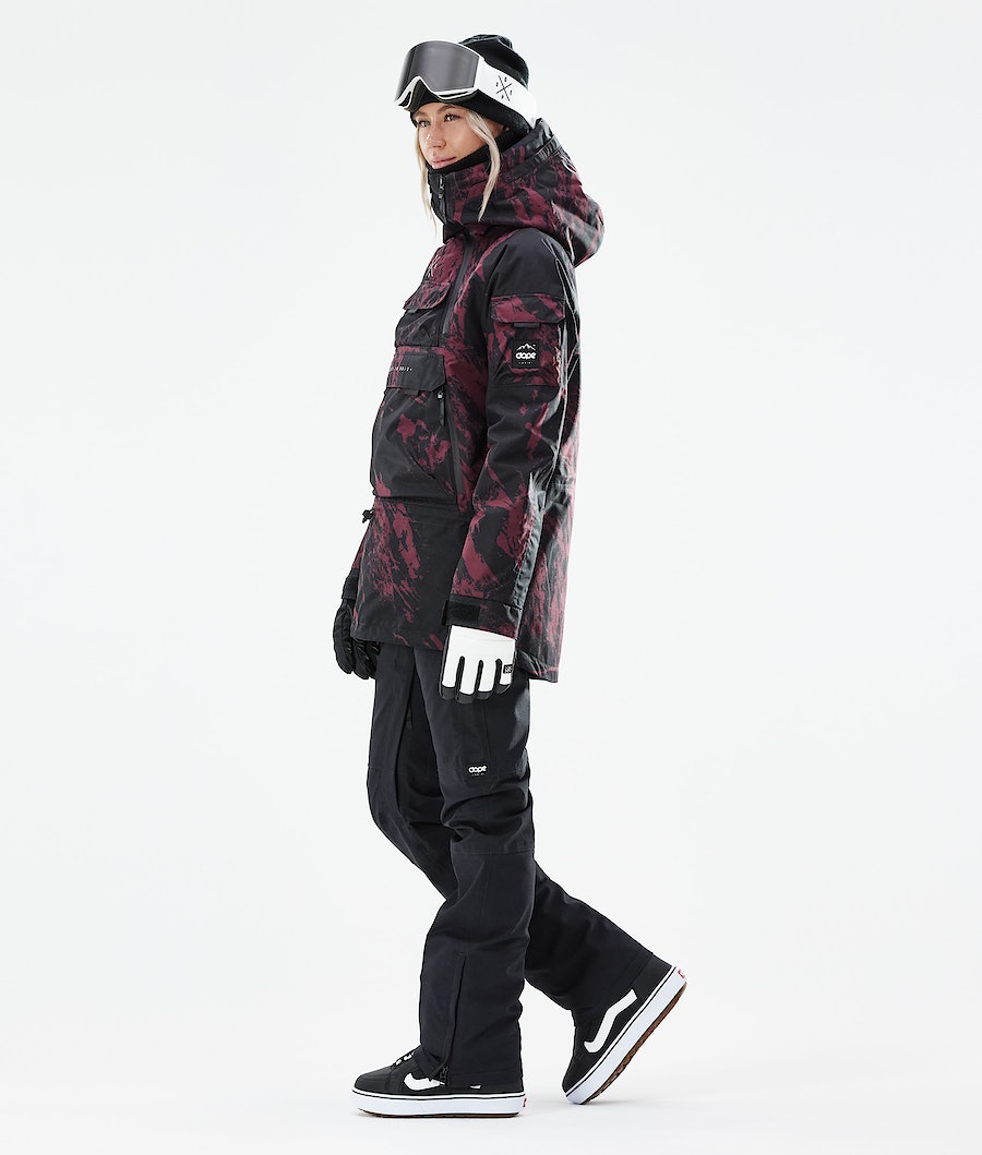 Dope Akin W 2021 Snowboardjacke Damen Bordeaux | 268-LKHION