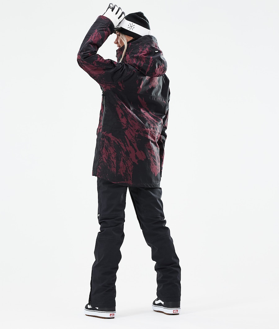 Dope Akin W 2021 Snowboardjacke Damen Bordeaux | 268-LKHION