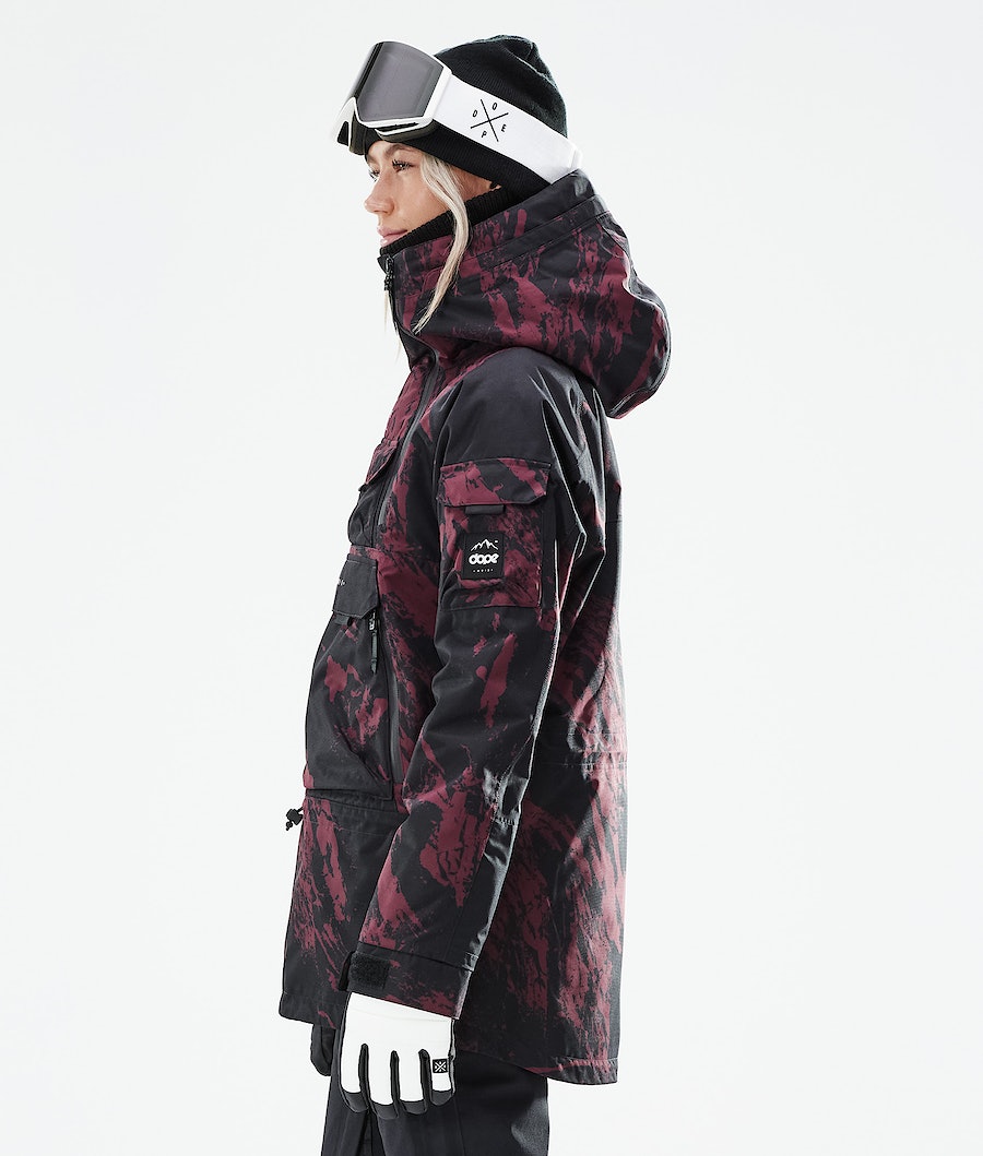 Dope Akin W 2021 Snowboardjacke Damen Bordeaux | 268-LKHION