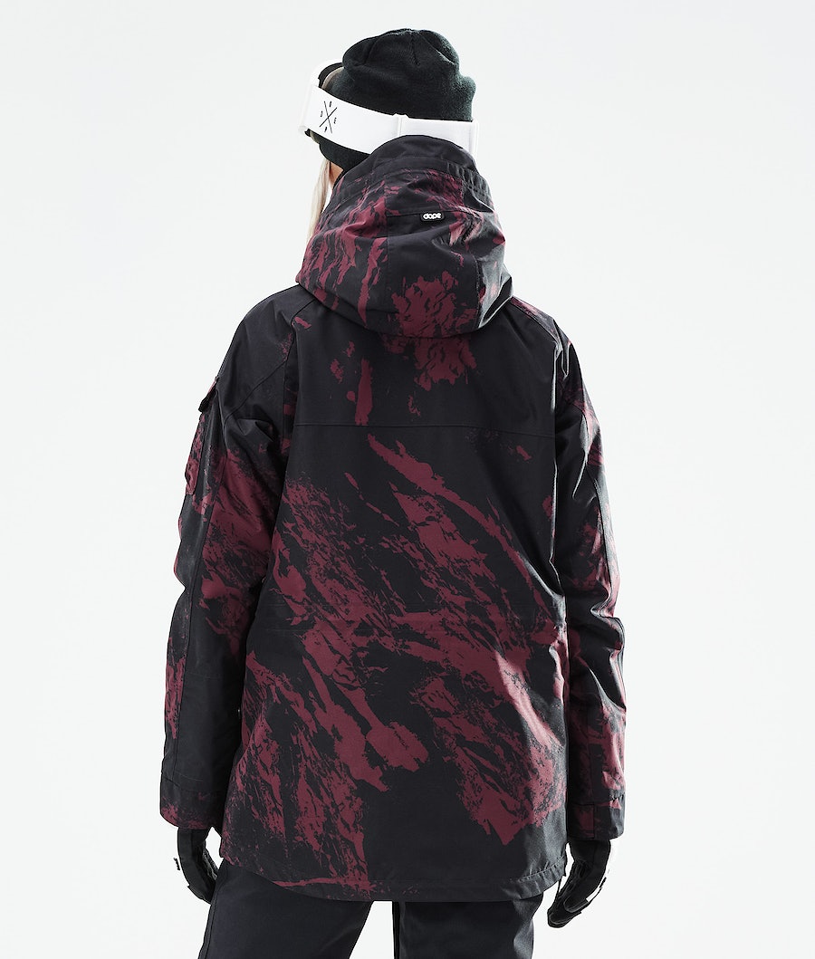 Dope Akin W 2021 Snowboardjacke Damen Bordeaux | 268-LKHION