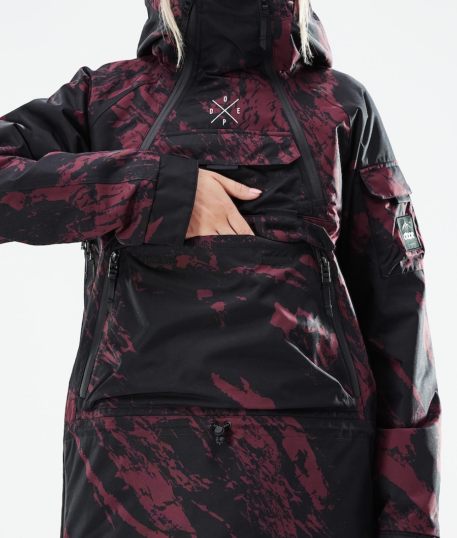 Dope Akin W 2021 Snowboardjacke Damen Bordeaux | 268-LKHION