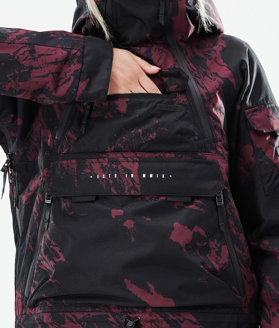 Dope Akin W 2021 Snowboardjacke Damen Bordeaux | 268-LKHION