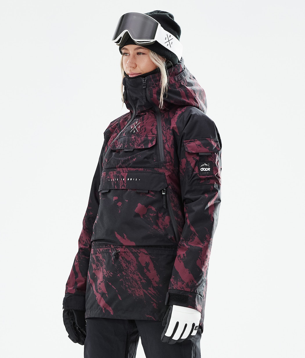 Dope Akin W 2021 Snowboardjacke Damen Bordeaux | 268-LKHION