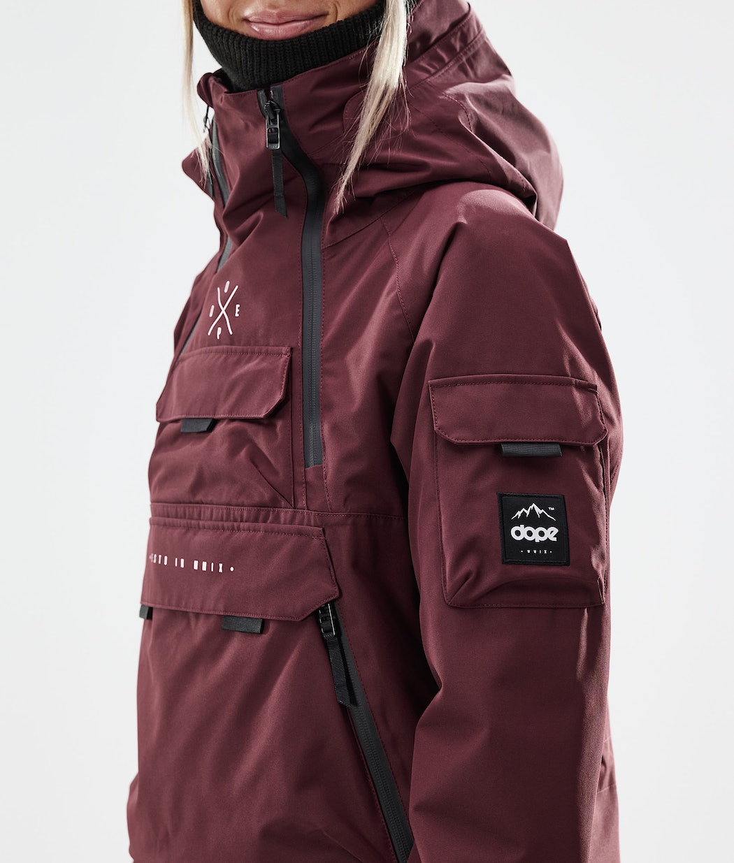 Dope Akin W 2021 Snowboardjacke Damen Bordeaux | 901-KNFILB