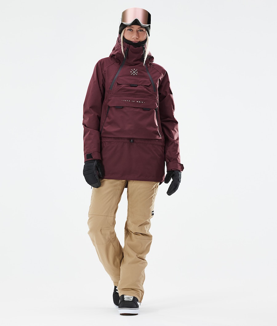 Dope Akin W 2021 Snowboardjacke Damen Bordeaux | 901-KNFILB