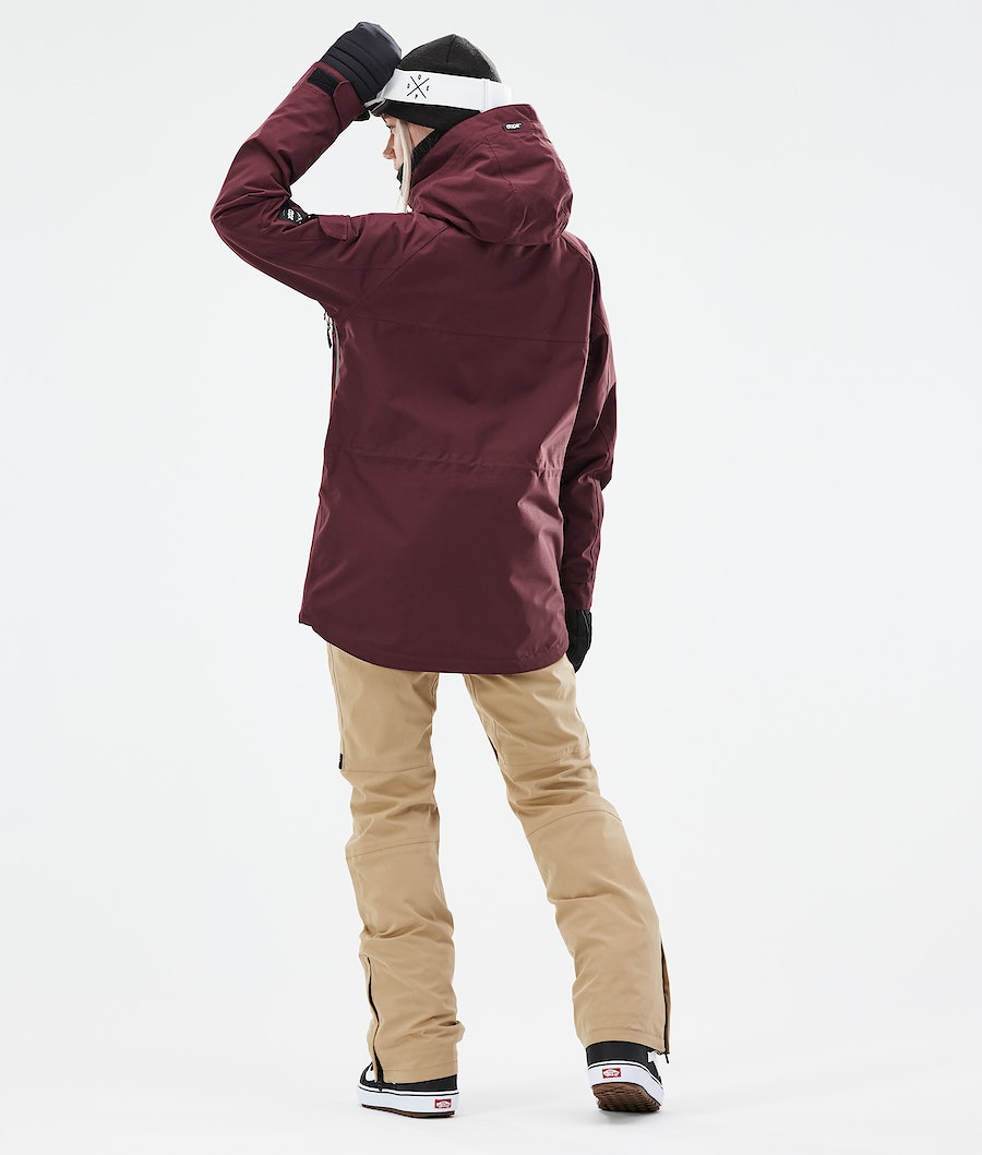 Dope Akin W 2021 Snowboardjacke Damen Bordeaux | 901-KNFILB