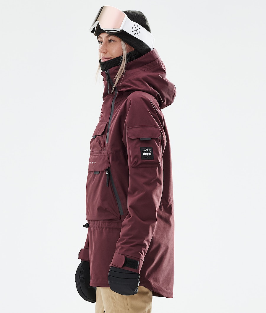 Dope Akin W 2021 Snowboardjacke Damen Bordeaux | 901-KNFILB
