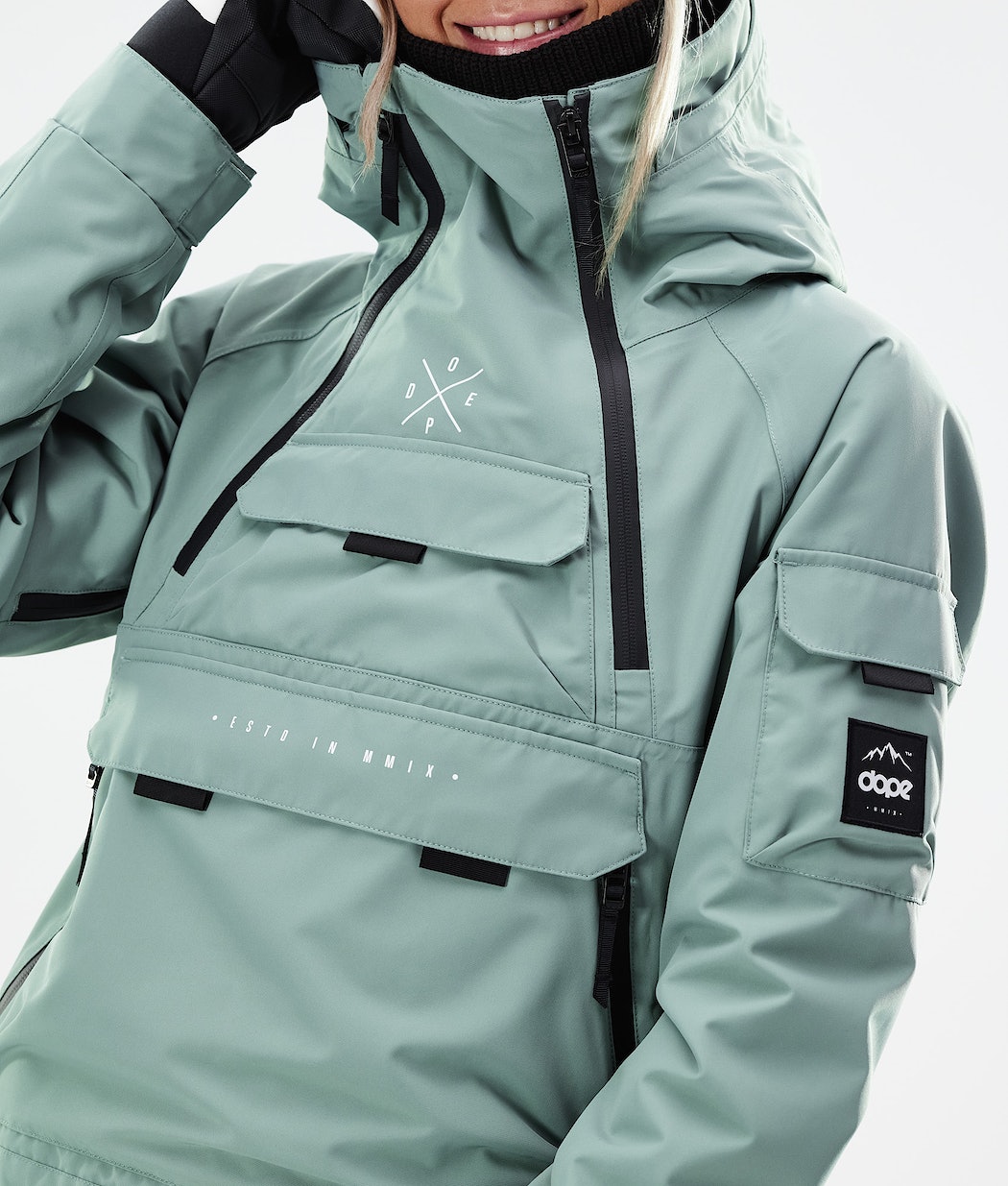 Dope Akin W 2021 Snowboardjacke Damen Grün | 892-DLKWMU