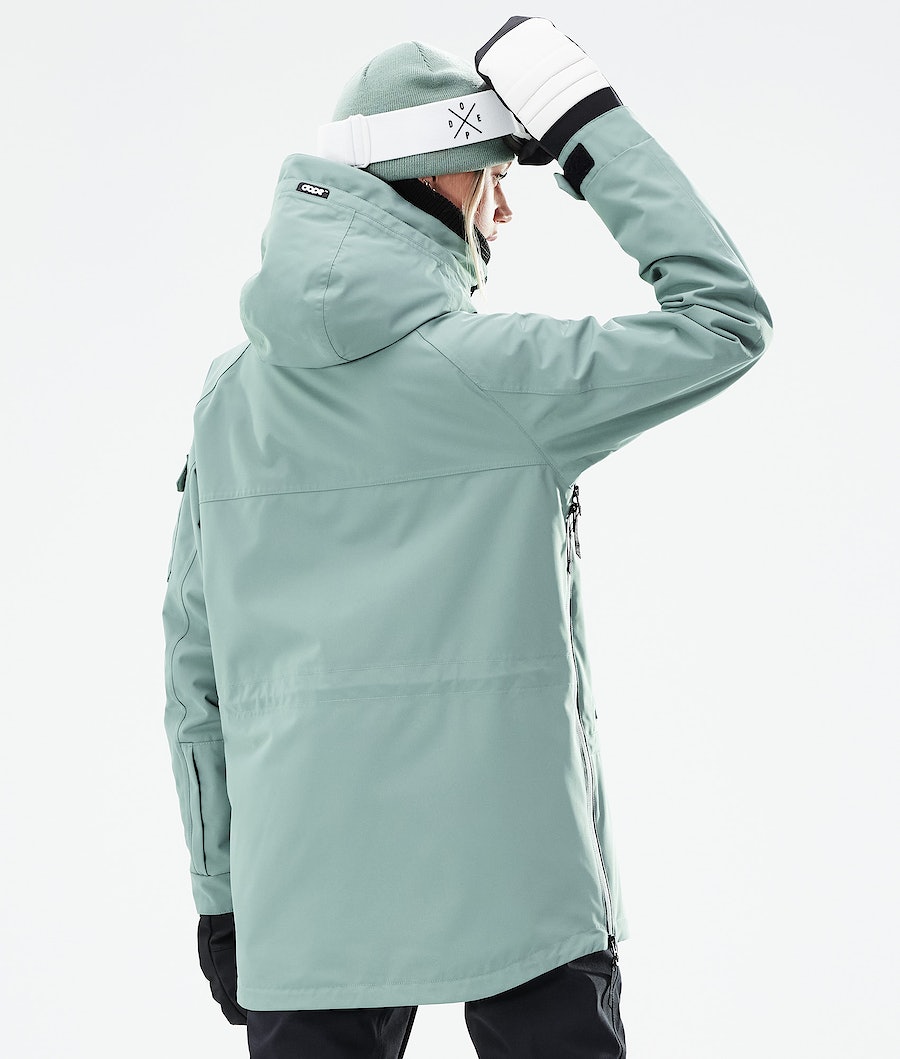 Dope Akin W 2021 Snowboardjacke Damen Grün | 892-DLKWMU