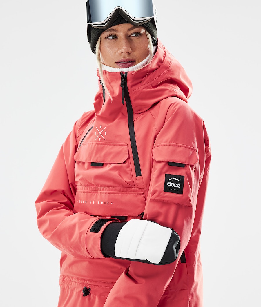 Dope Akin W 2021 Snowboardjacke Damen Koralle | 470-KUCJSA