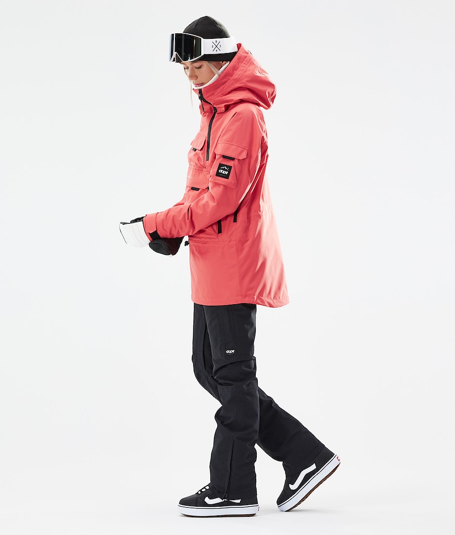 Dope Akin W 2021 Snowboardjacke Damen Koralle | 470-KUCJSA