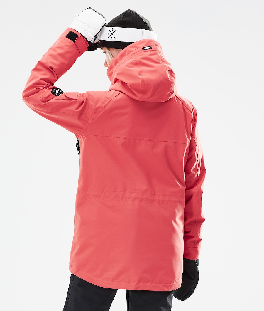 Dope Akin W 2021 Snowboardjacke Damen Koralle | 470-KUCJSA