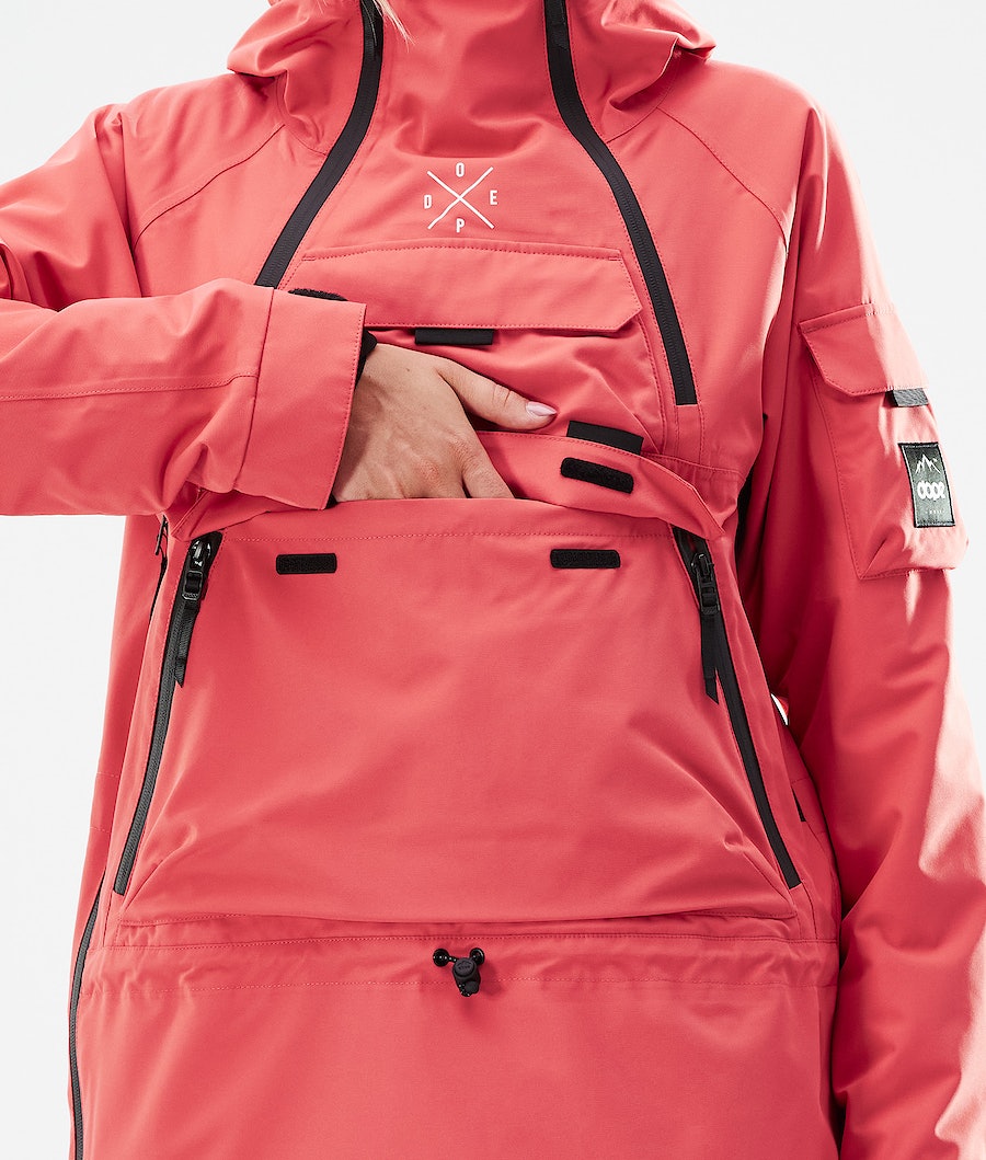 Dope Akin W 2021 Snowboardjacke Damen Koralle | 470-KUCJSA