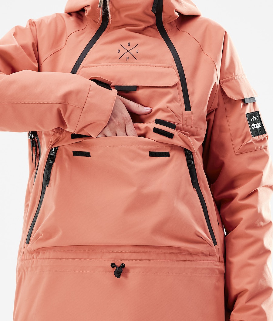 Dope Akin W 2021 Snowboardjacke Damen Orange | 573-AMYSGF