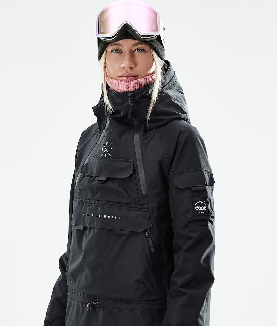 Dope Akin W 2021 Snowboardjacke Damen Schwarz | 825-XGQZVN