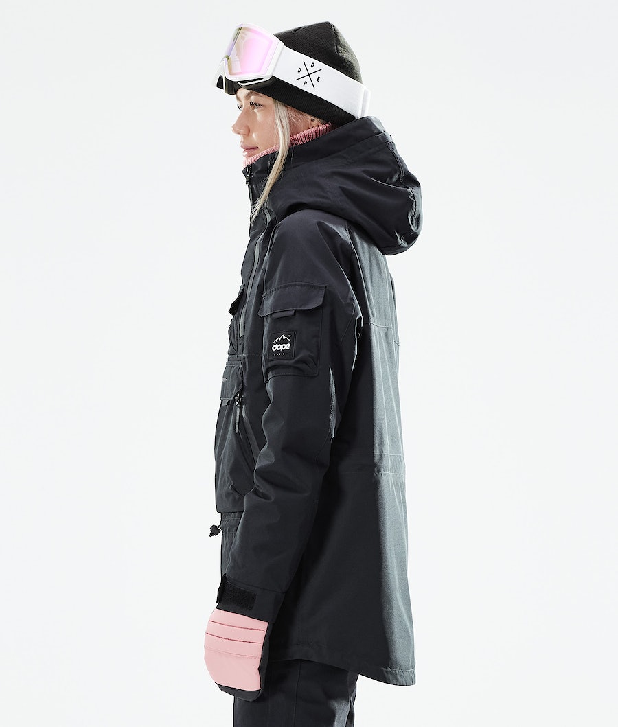 Dope Akin W 2021 Snowboardjacke Damen Schwarz | 825-XGQZVN