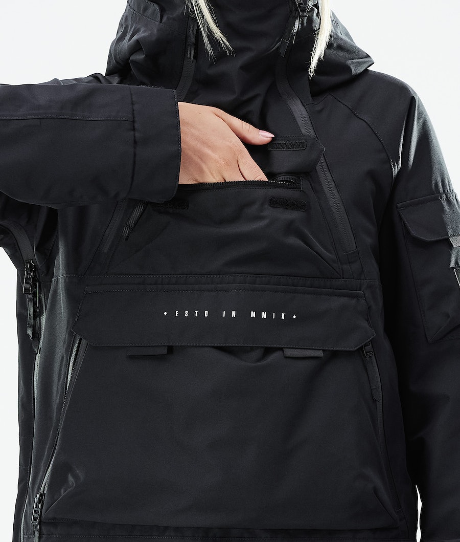 Dope Akin W 2021 Snowboardjacke Damen Schwarz | 825-XGQZVN