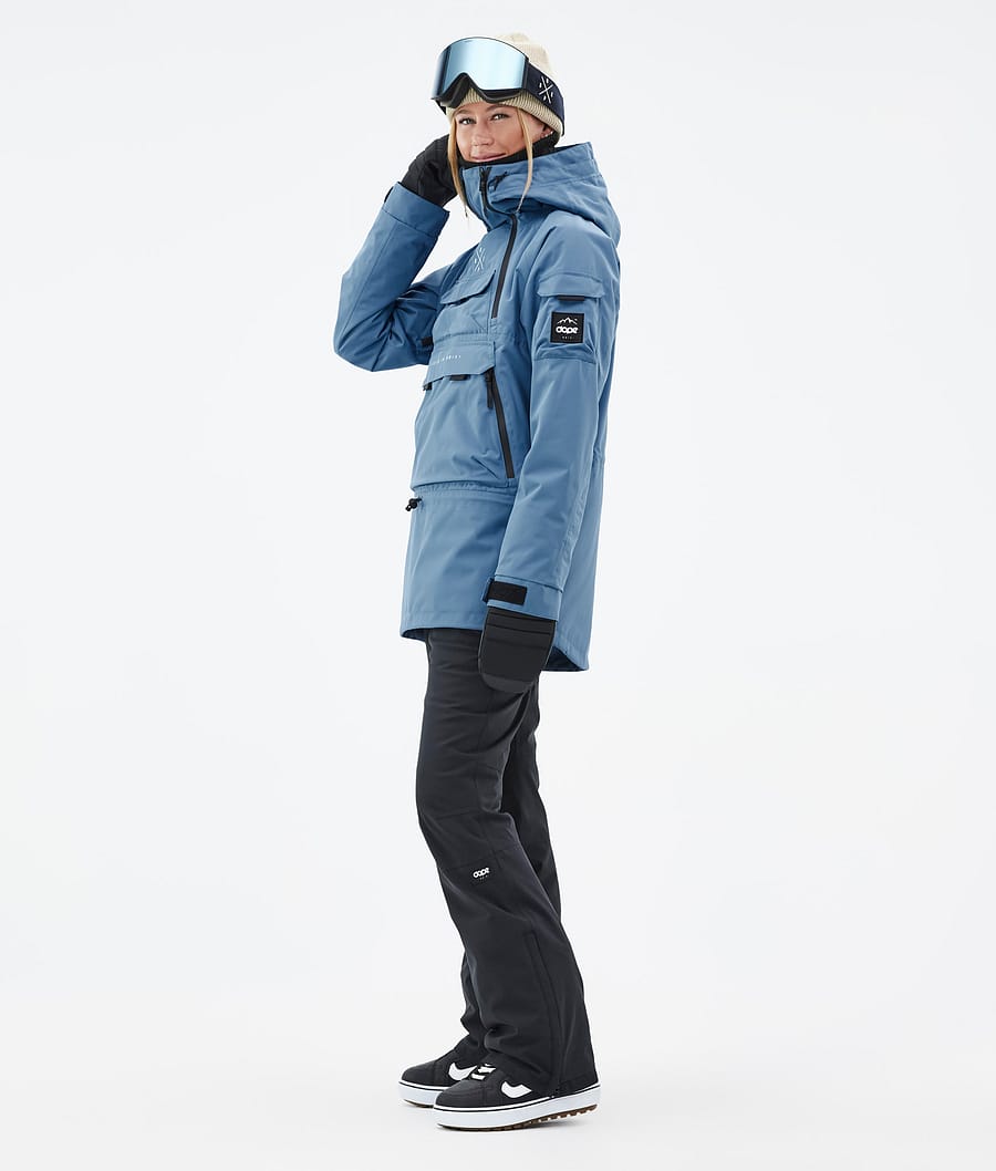 Dope Akin W Snowboardjacke Damen Blau Grau | 906-JQKZUN