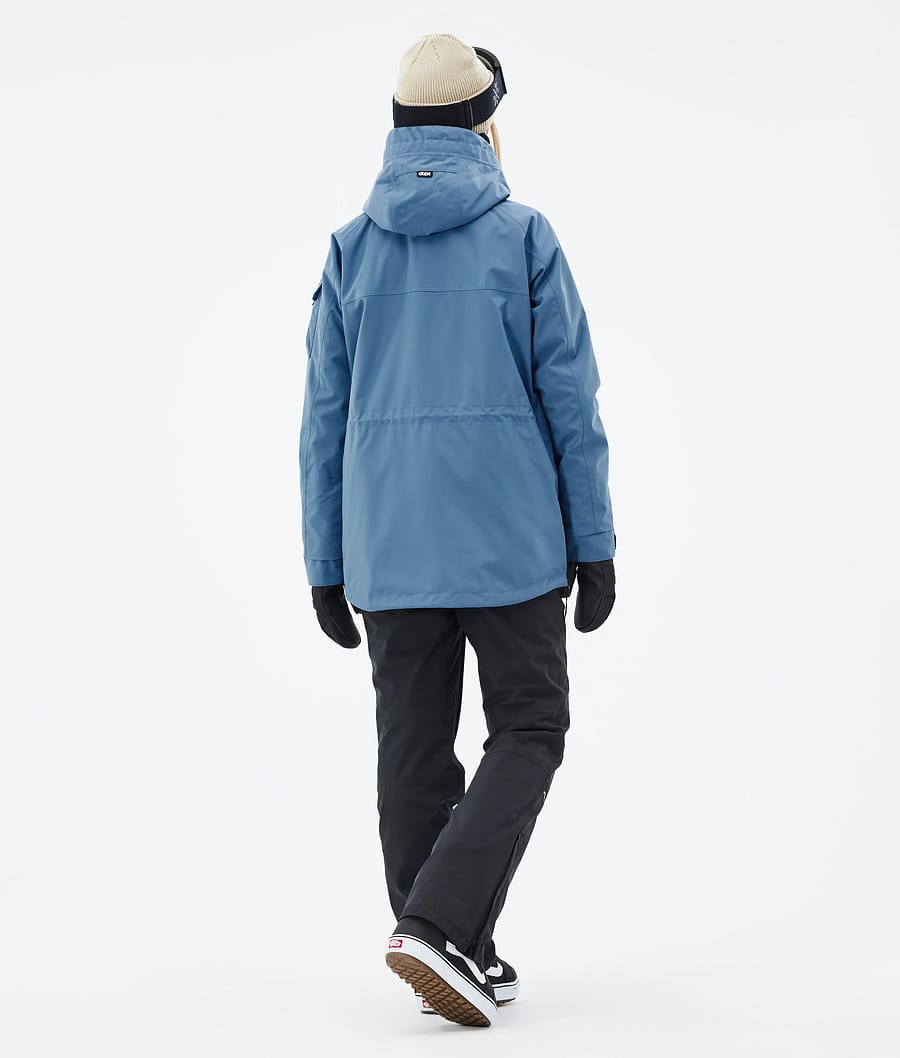 Dope Akin W Snowboardjacke Damen Blau Grau | 906-JQKZUN